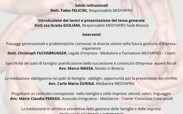 Convegno passaggi generazionali a Brescia 12.12.25